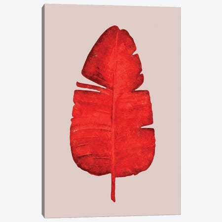 Red | Leaf II Canvas Print #DLX206} by Danilo de Alexandria Canvas Art Print