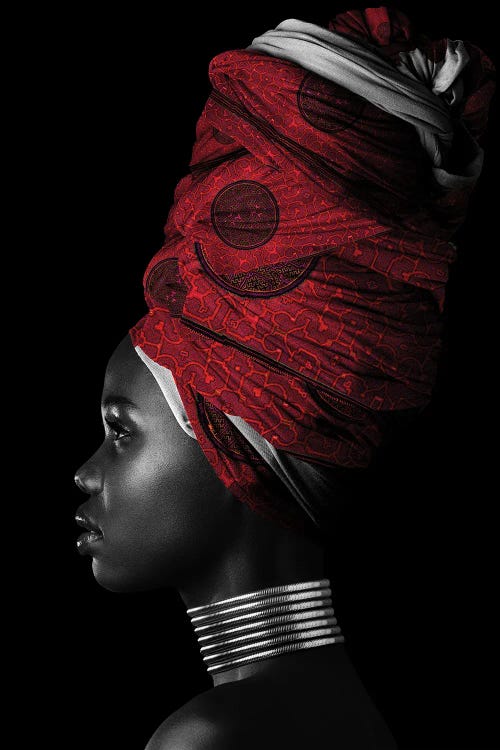Red | African Women II by Danilo de Alexandria canvas print