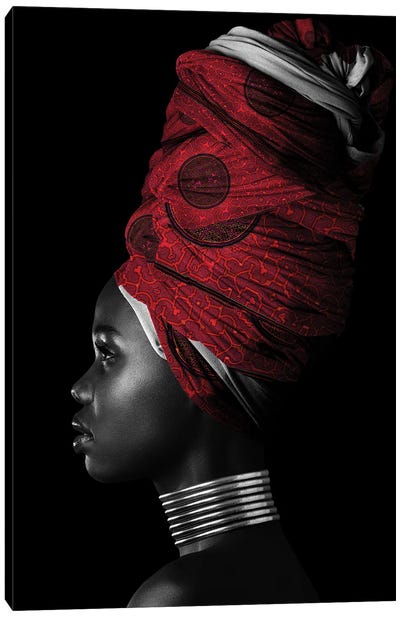 Red | African Women II Canvas Art Print - Danilo de Alexandria