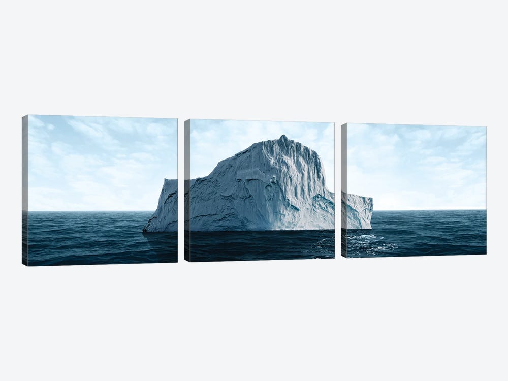 Iceberg | Photo III by Danilo de Alexandria 3-piece Canvas Print