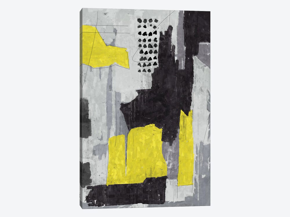 Yellow And Grey I by Danilo de Alexandria 1-piece Canvas Art