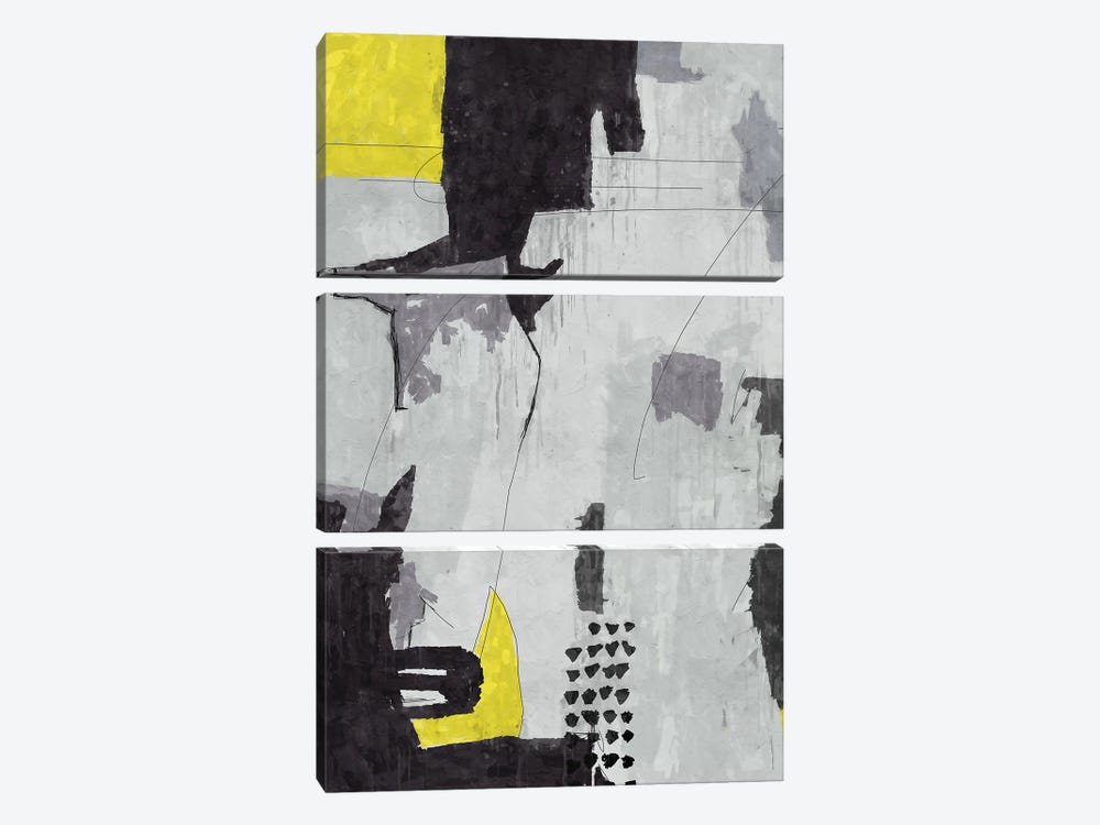 Yellow And Grey II by Danilo de Alexandria 3-piece Art Print