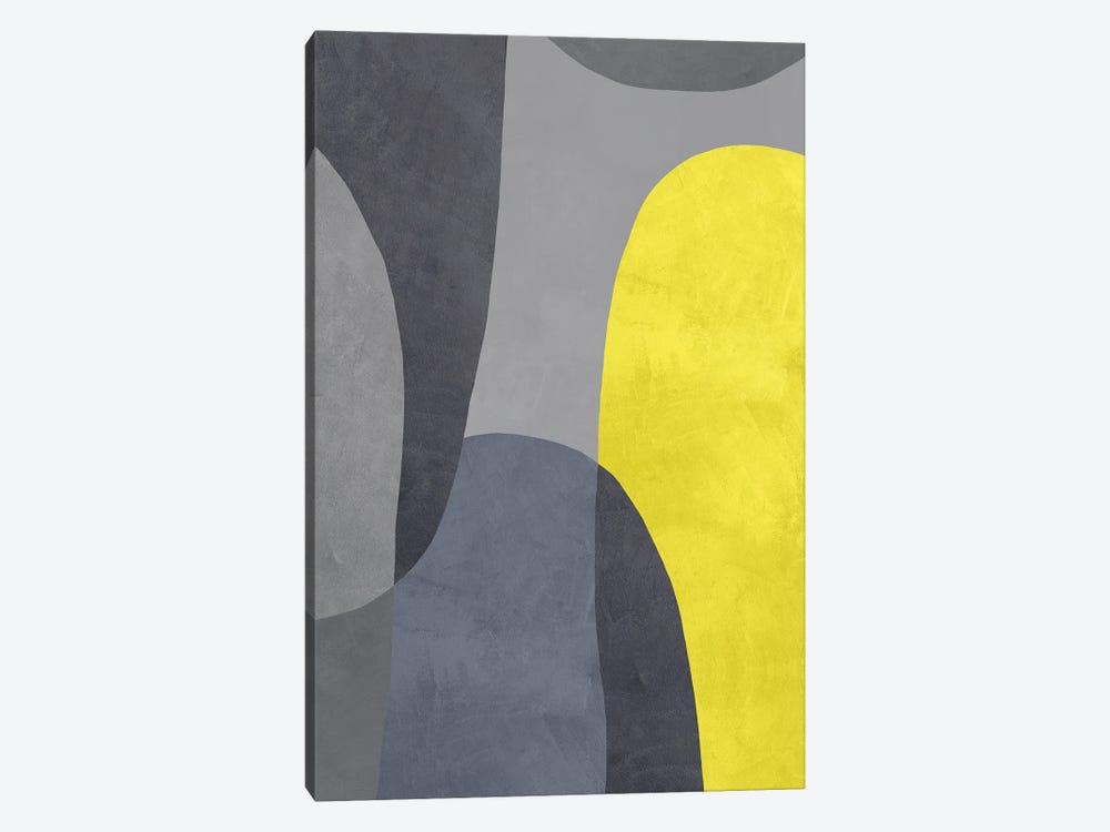 Yellow And Grey IX by Danilo de Alexandria 1-piece Canvas Wall Art