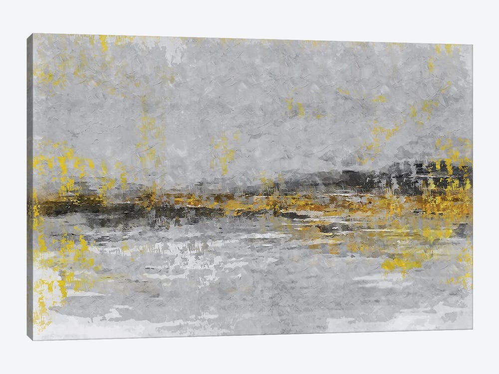 Yellow And Grey X by Danilo de Alexandria 1-piece Canvas Artwork
