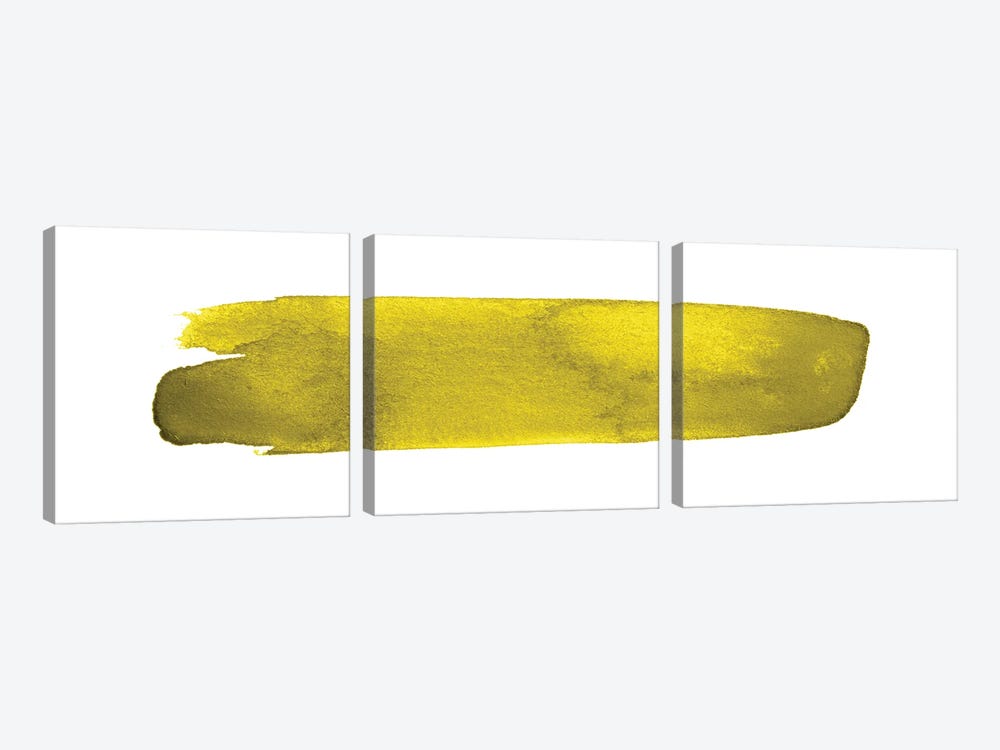 Yellow And Grey XIII by Danilo de Alexandria 3-piece Canvas Art Print