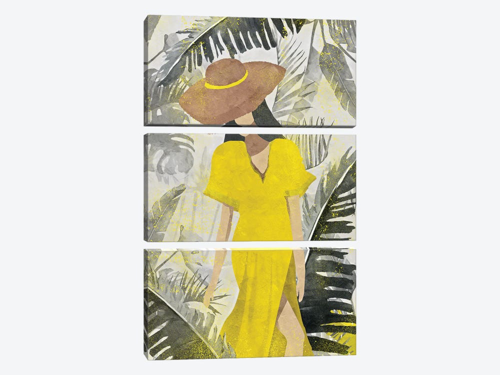 Yellow And Grey XXII by Danilo de Alexandria 3-piece Canvas Art