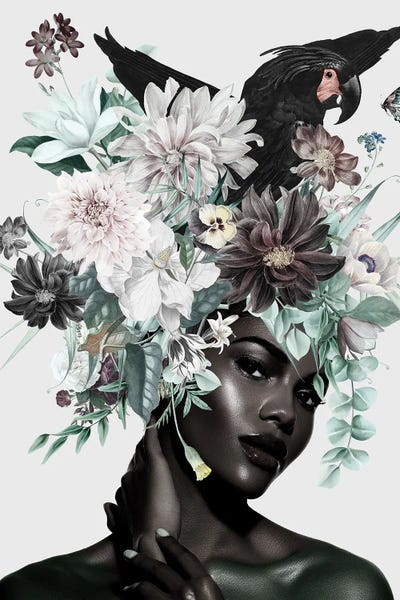 Large Photography - Canvas Prints: Woman And Flowers I by Danilo de Alexandria
