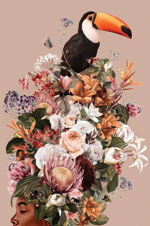 Floral Woman I by Danilo de Alexandria wall art