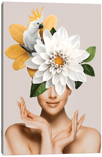 Floral Woman III Canvas Art Print - Danilo de Alexandria
