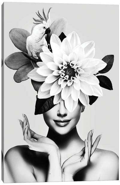 Floral Woman VIII Canvas Art Print - Danilo de Alexandria