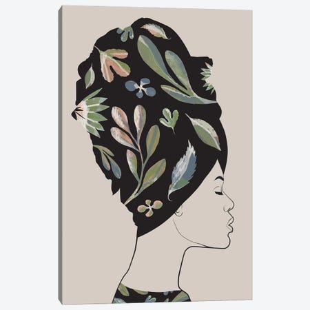 Leaf Woman V Canvas Print #DLX370} by Danilo de Alexandria Canvas Artwork