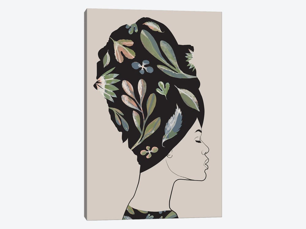 Leaf Woman V by Danilo de Alexandria 1-piece Canvas Print