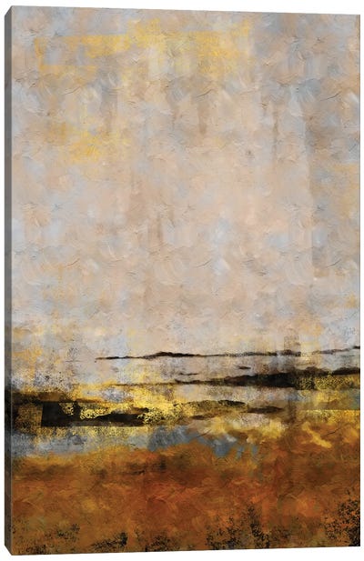Street Abstract Canvas Art Print - Effortless Earth Tone Abstracts