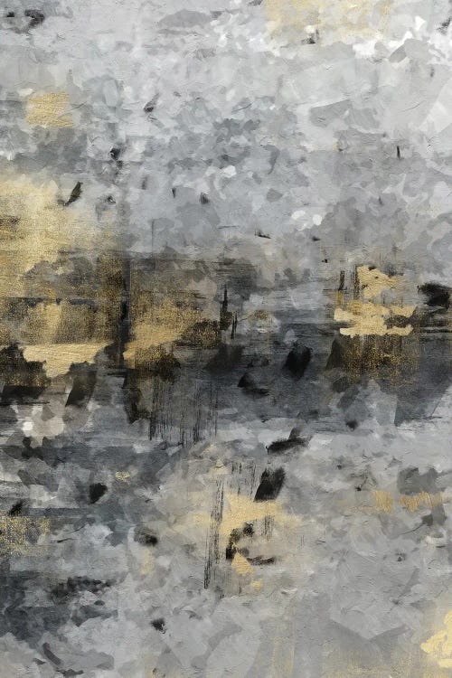 Abstract Golden Black