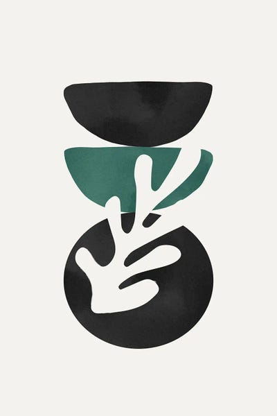 The Cut Outs Collection: Abstract Shape Green Leaf by Danilo de Alexandria