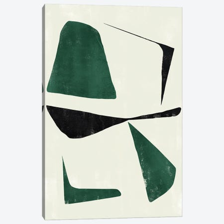 Abstract Shape Green Minimal Canvas Print #DLX407} by Danilo de Alexandria Canvas Print