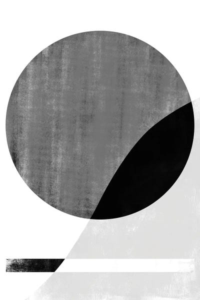 Abstract Shape Black Moon by Danilo de Alexandria framed wall art