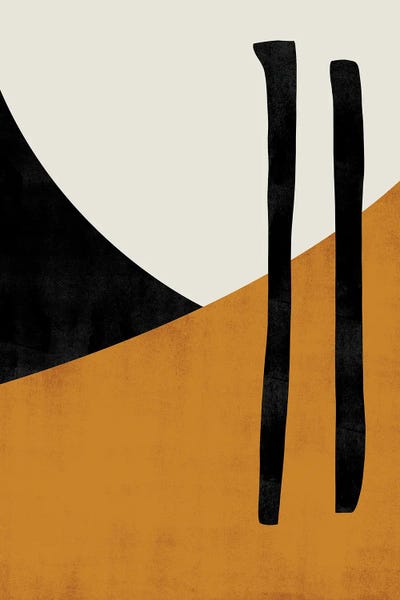 Danilo de Alexandria: Abstract Shape Ocher Line II by Danilo de Alexandria