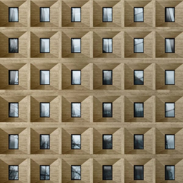 Monochromatic Photography: Abstract Window VI by Danilo de Alexandria