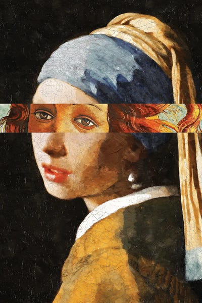 Girl With A Pearl Earring: Street Art Faces by Danilo de Alexandria