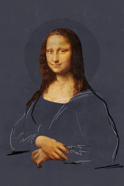 Mona Lisa: Street Art Monalisa by Danilo de Alexandria