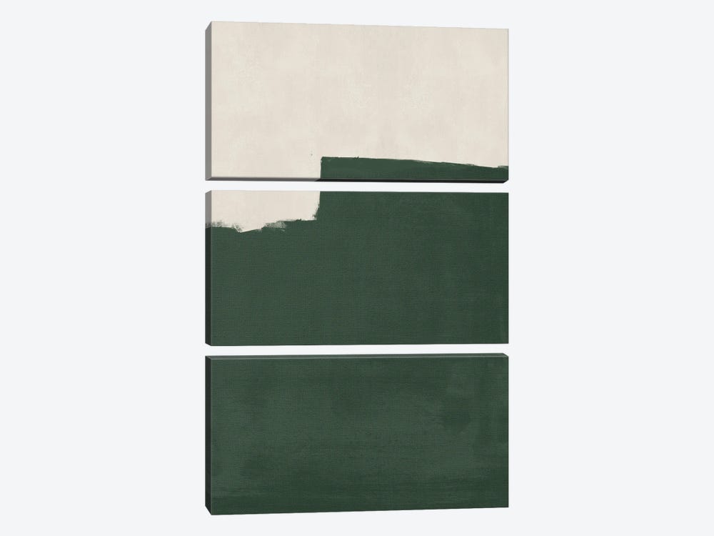 Abstract Simple Green II by Danilo de Alexandria 3-piece Canvas Art Print