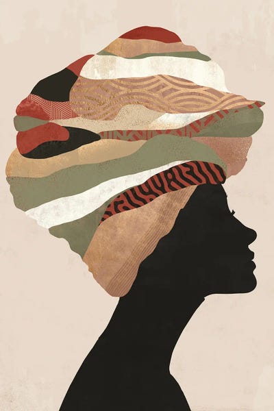 Woman Turban VI by Danilo de Alexandria framed wall art