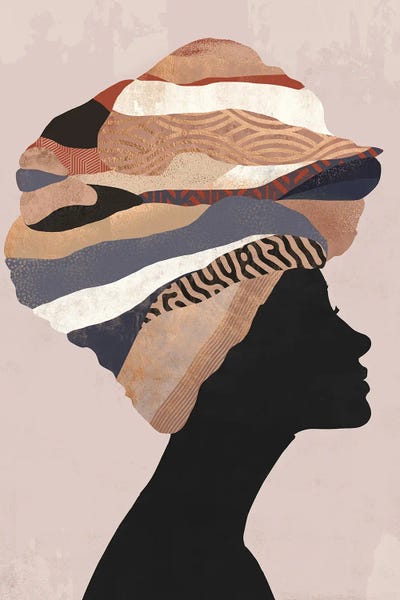 Woman Turban V by Danilo de Alexandria framed wall art