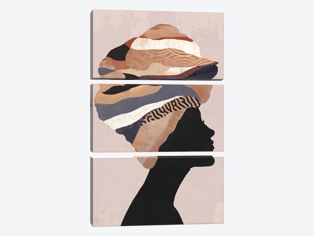 Woman Turban V by Danilo de Alexandria 3-piece Art Print