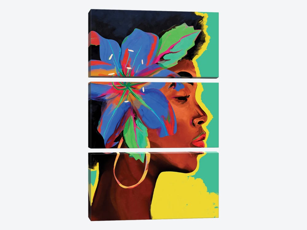 Woman Color V by Danilo de Alexandria 3-piece Canvas Art