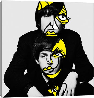 The Yellow Cubism Canvas Art Print - Paul McCartney