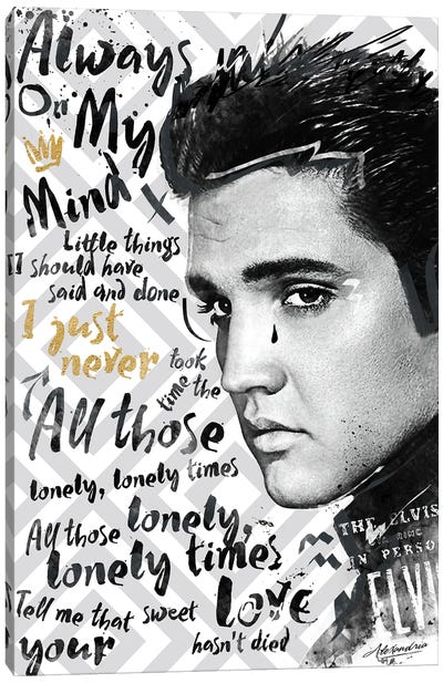 Elvis - Always on my Mind Canvas Art Print - Elvis Presley