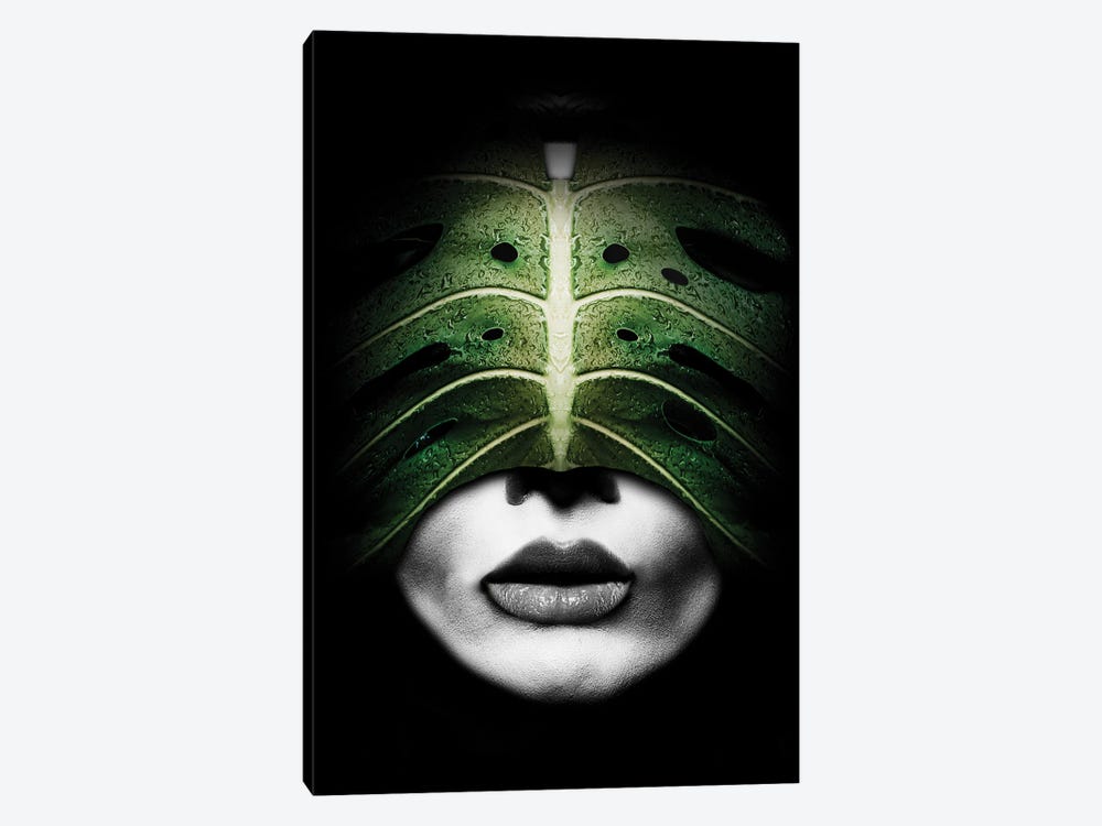 Woman Leaf Green by Danilo de Alexandria 1-piece Canvas Artwork