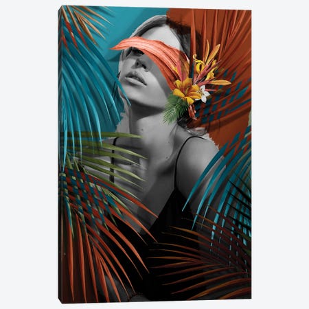 Woman Leaf Colors Canvas Print #DLX518} by Danilo de Alexandria Canvas Art