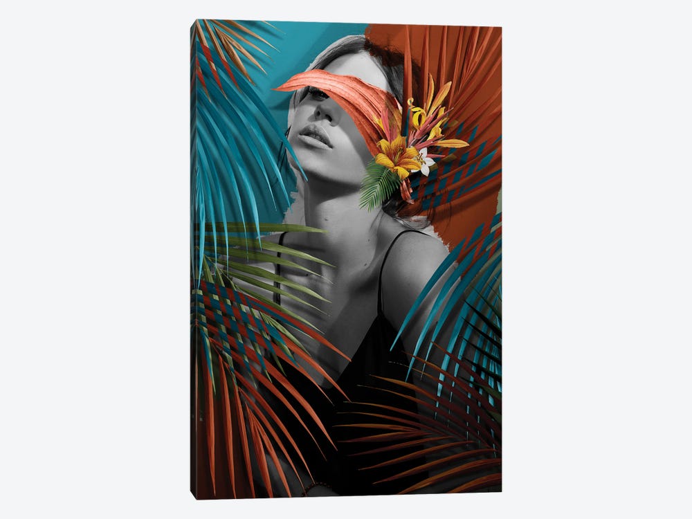 Woman Leaf Colors by Danilo de Alexandria 1-piece Canvas Art Print
