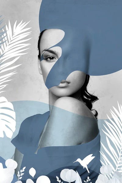 Black & White & Blue: Woman Blue by Danilo de Alexandria