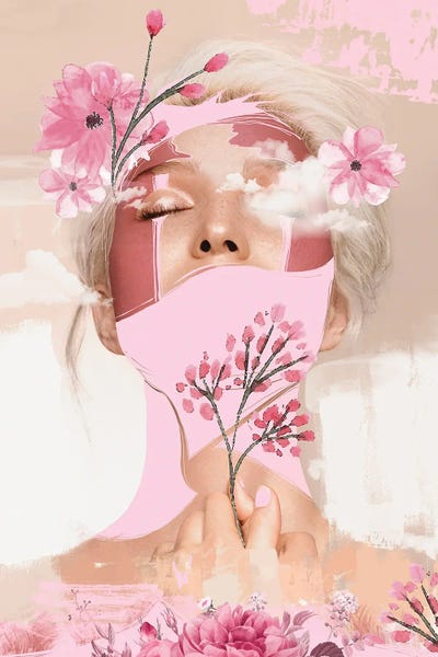Woman Flowers Pink