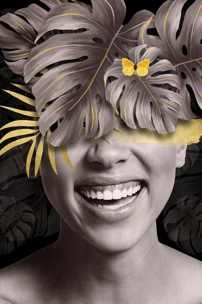 Woman Leaf Yellow II