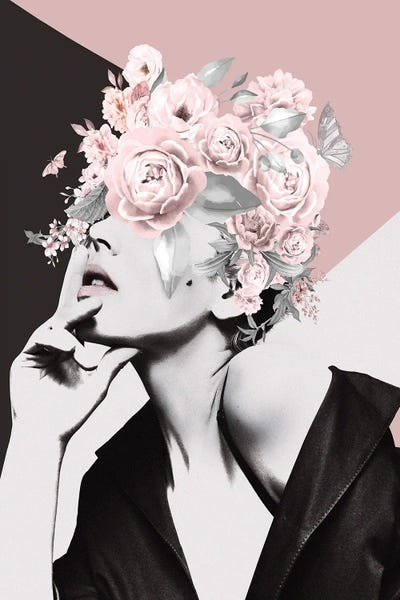Woman Pink Geometric
