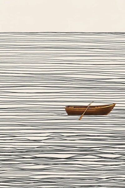 Abstract Minimal Boat I by Danilo de Alexandria multi panel art