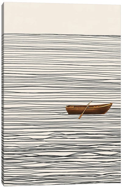 Abstract Minimal Boat I Canvas Art Print - Danilo de Alexandria