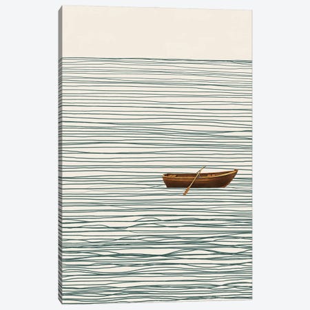 Abstract Minimal Boat III Canvas Print #DLX563} by Danilo de Alexandria Art Print