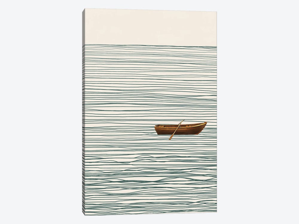 Abstract Minimal Boat III by Danilo de Alexandria 1-piece Canvas Art Print