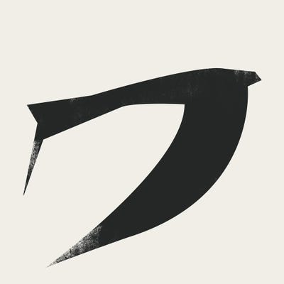 Bird Minimal VI by Danilo de Alexandria framed wall art