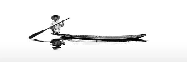 Minimalist Photography: Man On Boat I by Danilo de Alexandria