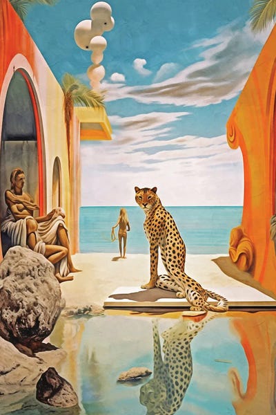 Surrealism Cheetah And Nudism