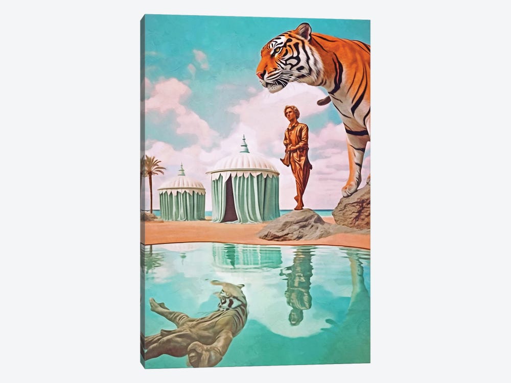 Surrealism Tigers One by Danilo de Alexandria 1-piece Canvas Art