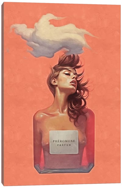 Surrealism Woman Parfum II Canvas Art Print - Danilo de Alexandria