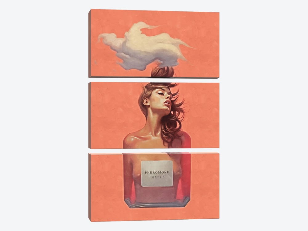 Surrealism Woman Parfum II by Danilo de Alexandria 3-piece Canvas Artwork