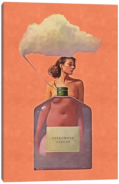 Surrealism Woman Parfum Canvas Art Print - Danilo de Alexandria